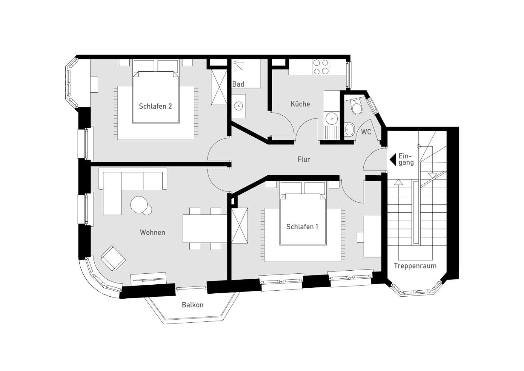 盖尔森基兴Domblick 2 I Balkon I Parkplatz I Naehe Veltins-Arena公寓 外观 照片